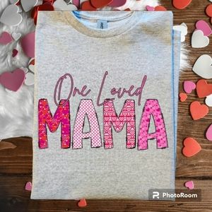 Valentine's day shirt loved mama cute popular heart mom